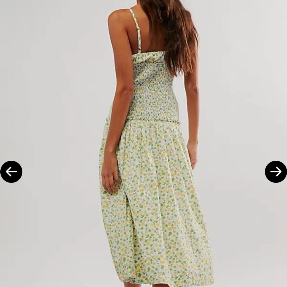 Free People Yellow Green Floral Maxi Dress - Picture 5 of 6